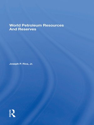 cover image of World Petroleum Resources and Reserves